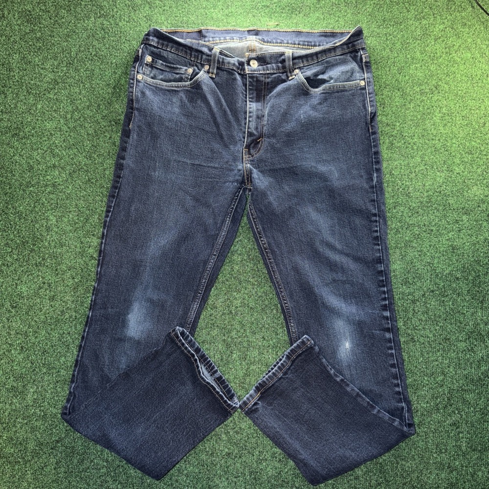 Levi's 521 Jeans Men's Size 36x32 Reg Fit Dark Blue Jeans